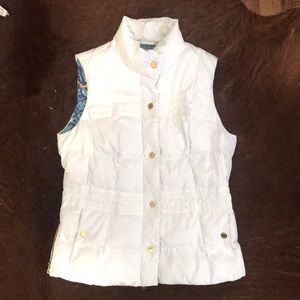 White Puffer Vest by Lilly Pulitzer